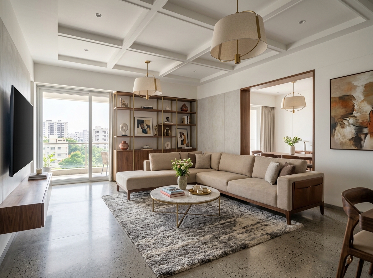 Modern 3BHK apartment interior — Chennai